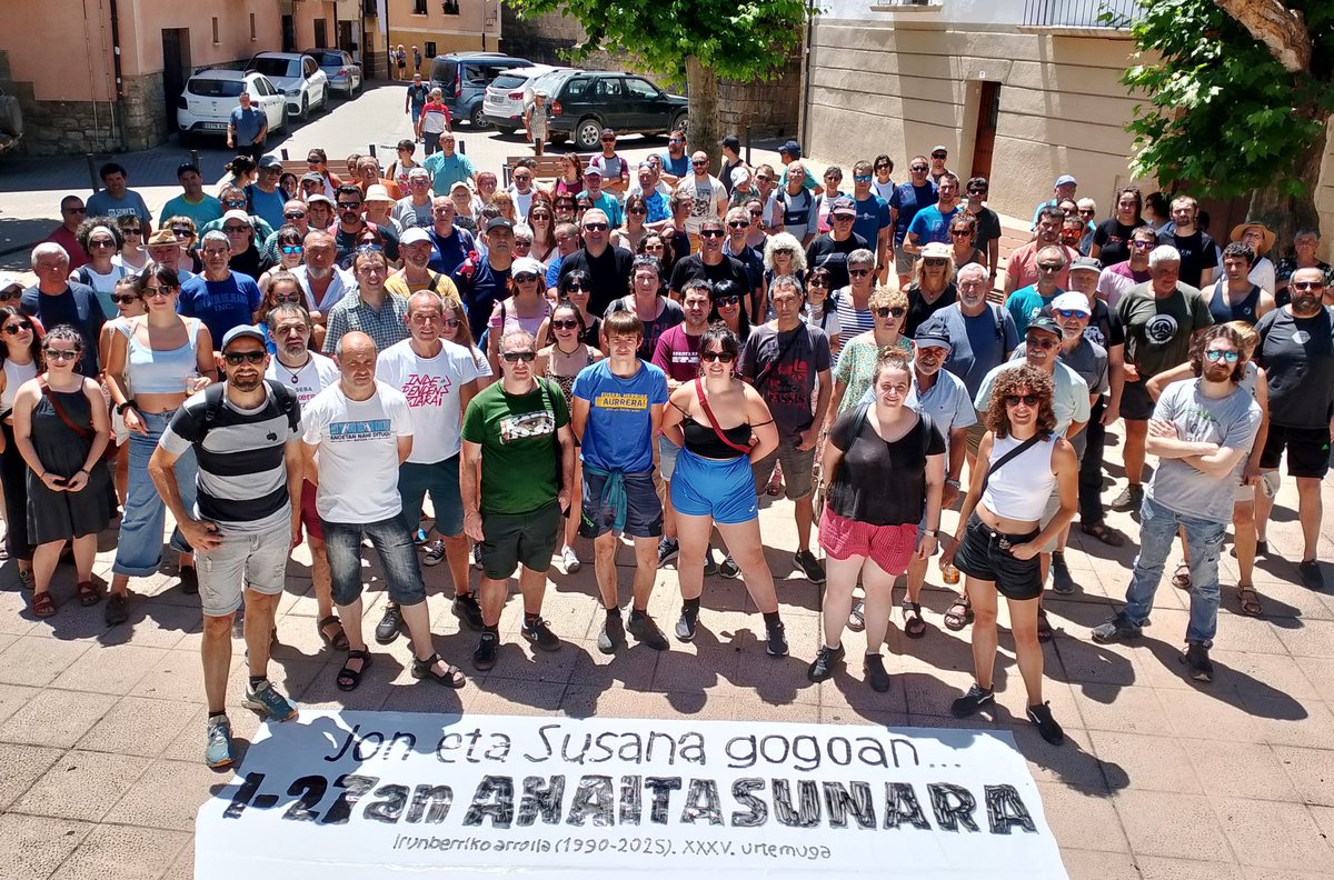 RtxSortu's tweet image. Irunberriko Arroileko sarraskiaren XXXV. urteurrenean, Jon, Susana eta Germanentzat egia, aitortza eta erreparazioa. Irunberritik zabaltzen dugu deialdia: Irailaren 27an Anaitasunara! #Egia #Aitortza #Memoria #AskatzeraLotuak
