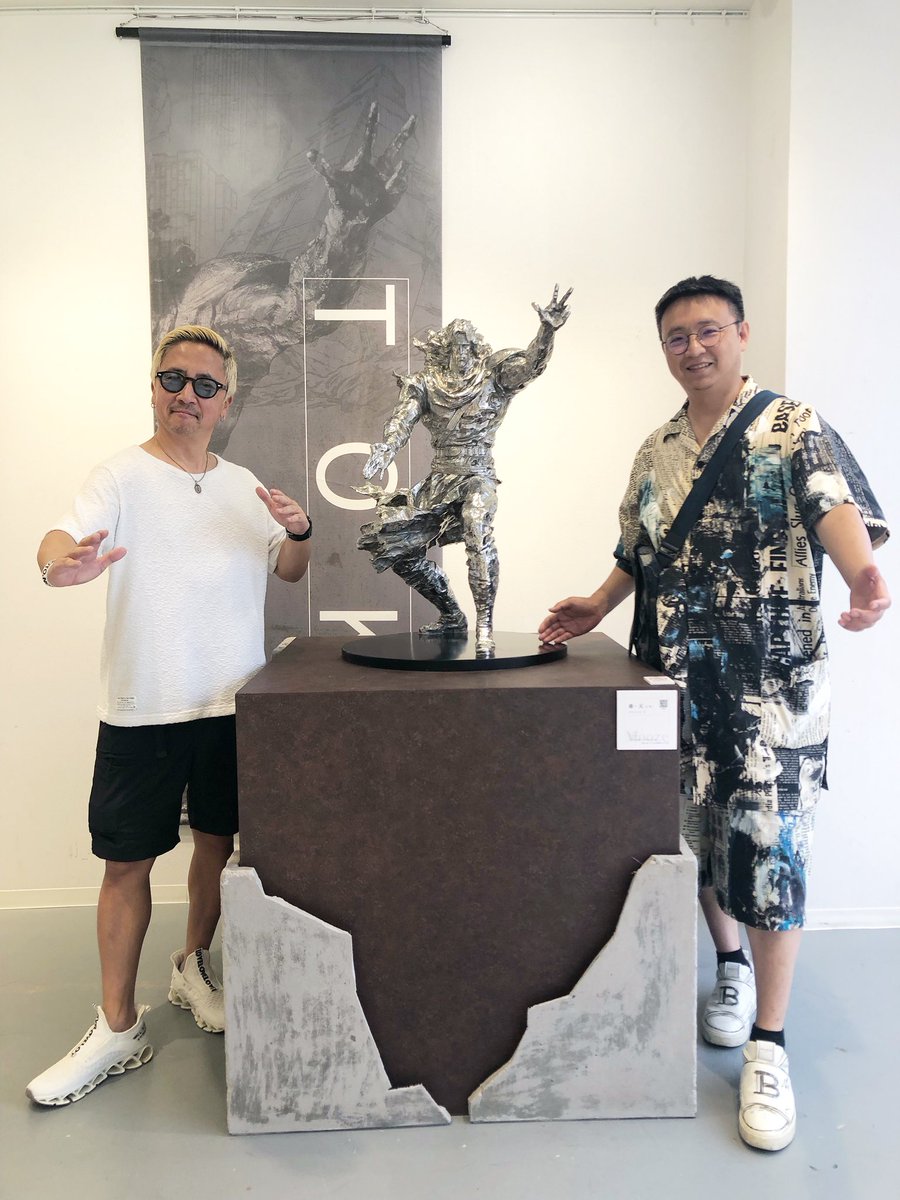 Mooze Art 北斗の拳 メタルアート彫刻 トキ 北斗の拳がリアルに蘇る】『北斗…永遠に』Mooze彫刻アート特別展