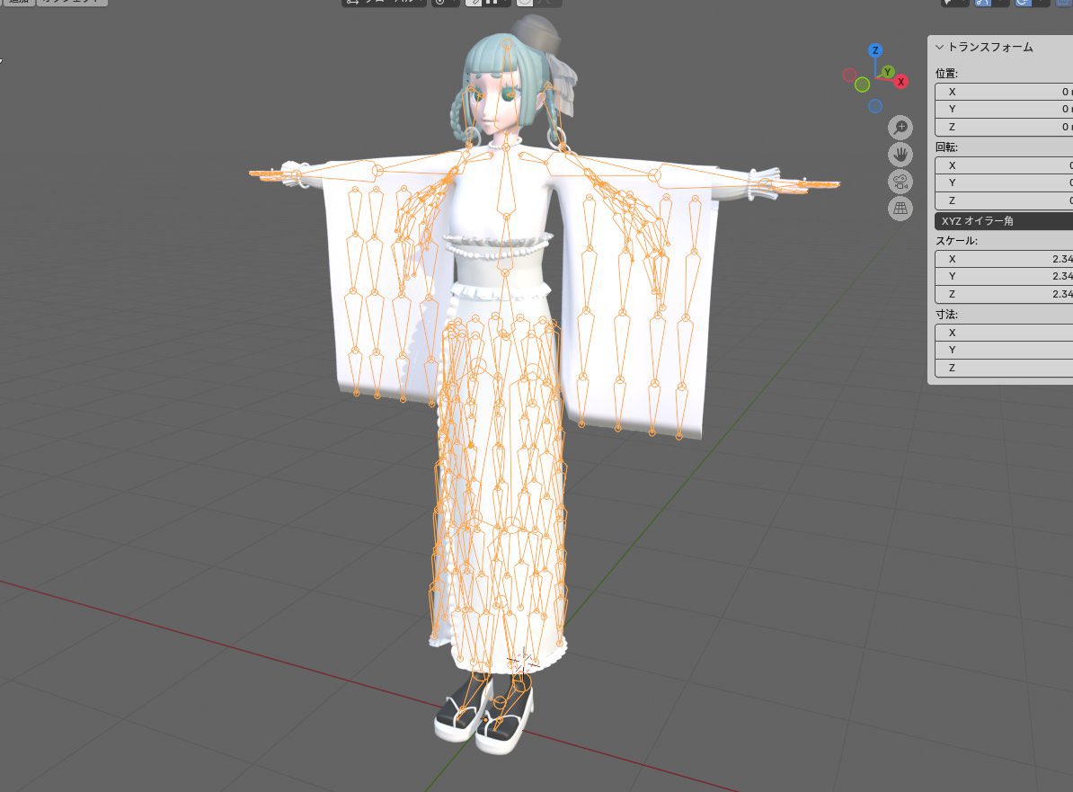 メイン垢の再掲載になるのですが、3Dモデル自分で作ってたけど、袖の貫通とか一生わからないので、詳しい方教えていただけたら幸いです🥲

#blender