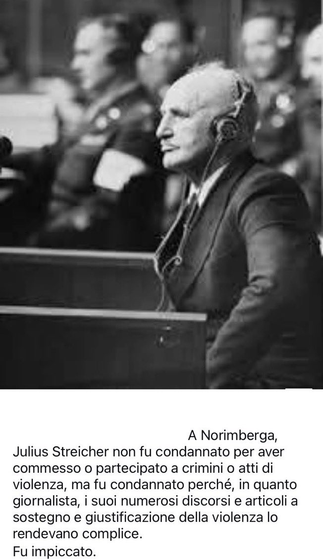 Sibegli's tweet image. A me del processo per corruzione di #netanyahuassassin non me ne frega assolutamente un cazzo. Se il #tgla7 pensa di distogliere l’attenzione dal #GazaGenocide  fatto da quel porco nazista  
si sbaglia di grosso. Una nuova Norimberga per esecutori e consapevoli complici