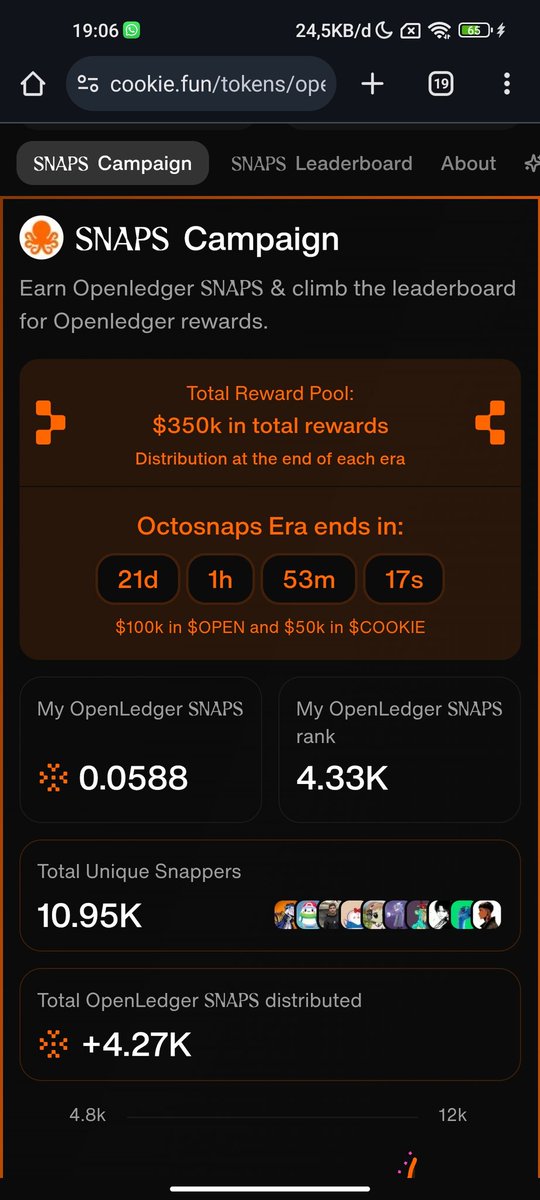 cfhiqu's tweet photo. Gocto @OpenledgerHQ
climbing slowly but surely
SNAPS: 0.0588 | Rank: 4.33K
let’s see how far we go 👀 https://t.co/ukmDvk0M16