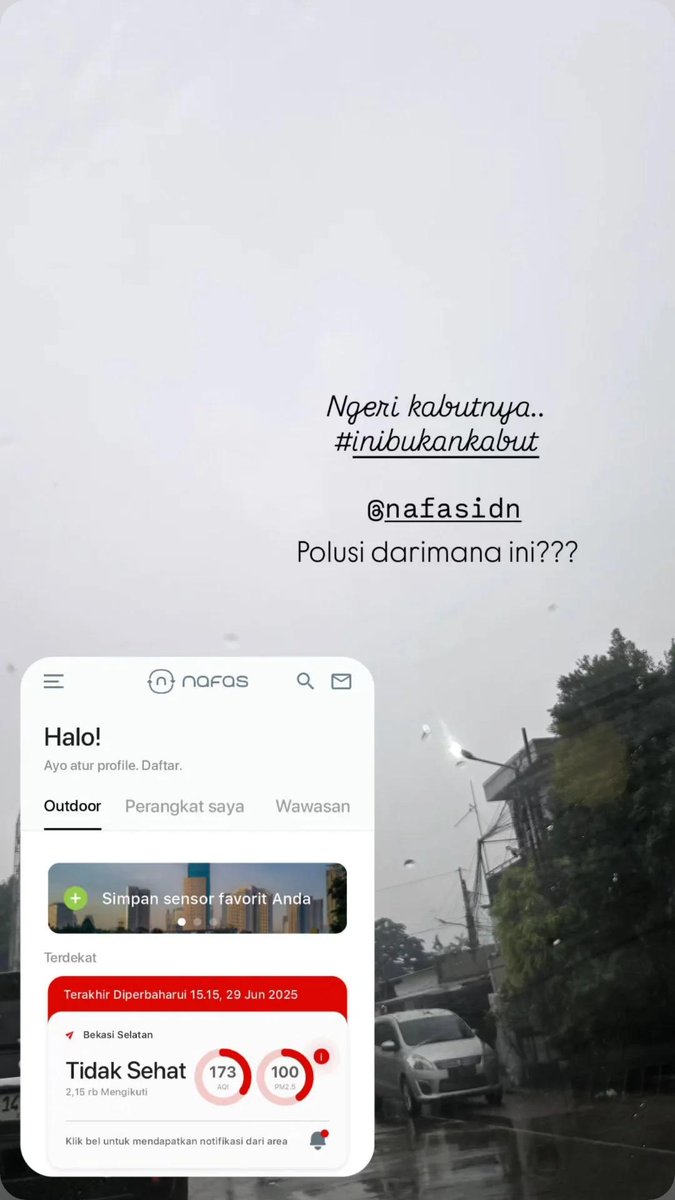 yayasannafas's tweet photo. 🚨🚨🚨 laporan langit Jabodetabek dari warga sepanjang sore sampai malam ini 😷

ingat, itu bukan kabut! https://t.co/0vwjQTsMZd