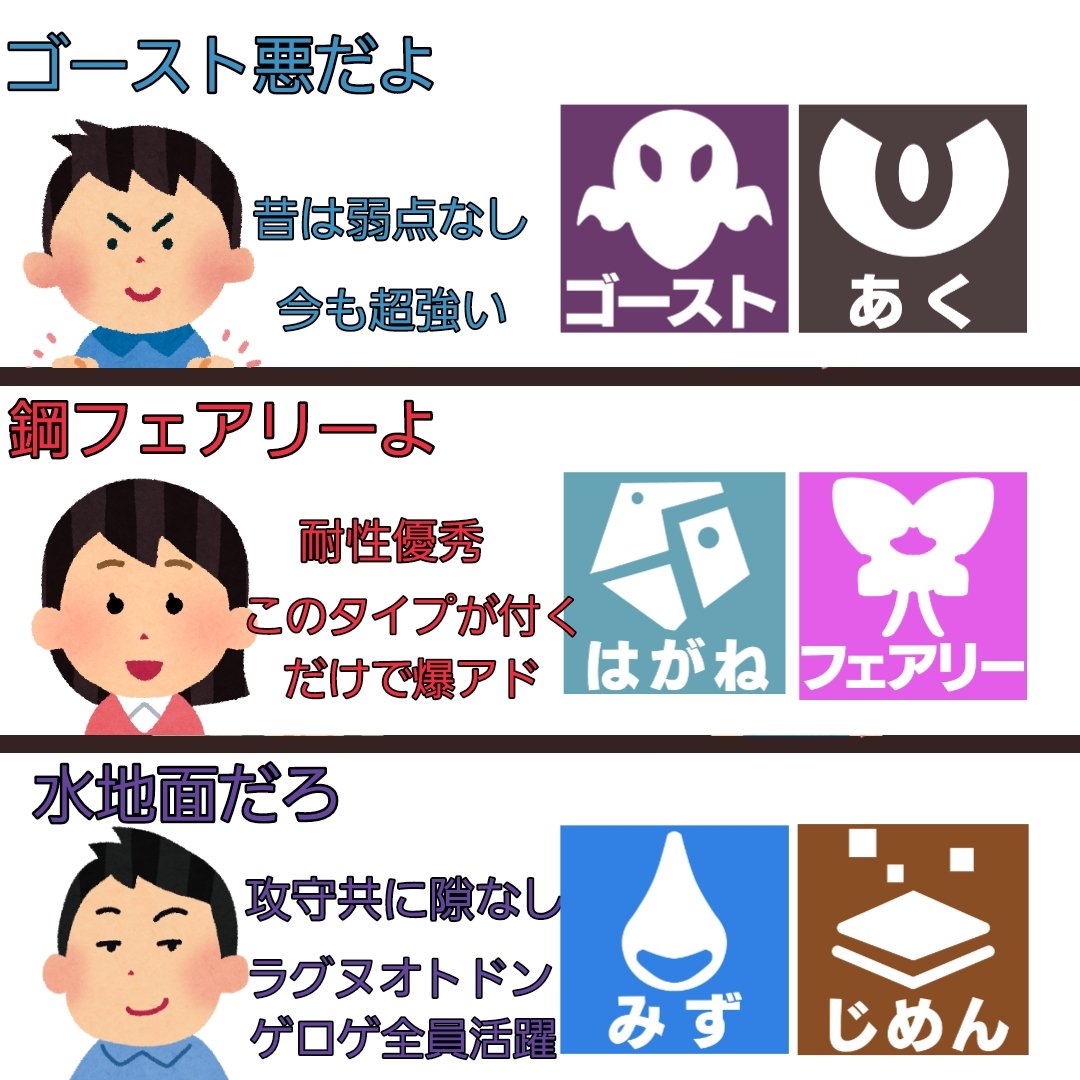 ゴースト 弱点 ポケモン