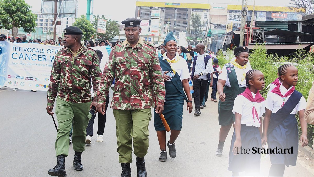 StandardKenya's tweet photo. Deputy Inspector General Gilbert Masengeli joined hundreds of SDA faithful in the "Sing to Save" Cancer Walk from Uhuru Park to Uhuru Gardens on June 29, 2025, a community-driven campaign aimed at raising awareness about cancer, promoting prevention and early detection, and offering support to survivors and patients alike.

Photos by Benard Orwongo.