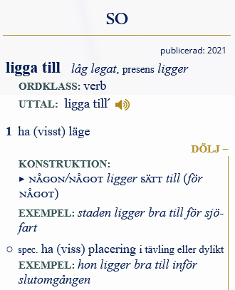 thomasrosholm's tweet photo. @aikostrakant "Vi låg lika till för två år sedan" kan betyda antingen:

(1) Till för två år sedan låg vi lika.
Alltså din tolkning, men också:
(2) För två år sedan låg vi lika till.

Tekniskt uttryckt beror det på om "till" tillhör adverbialet, vilket ger tolkning (1) eller verbfrasen, (2). https://t.co/b74DvjZDjP