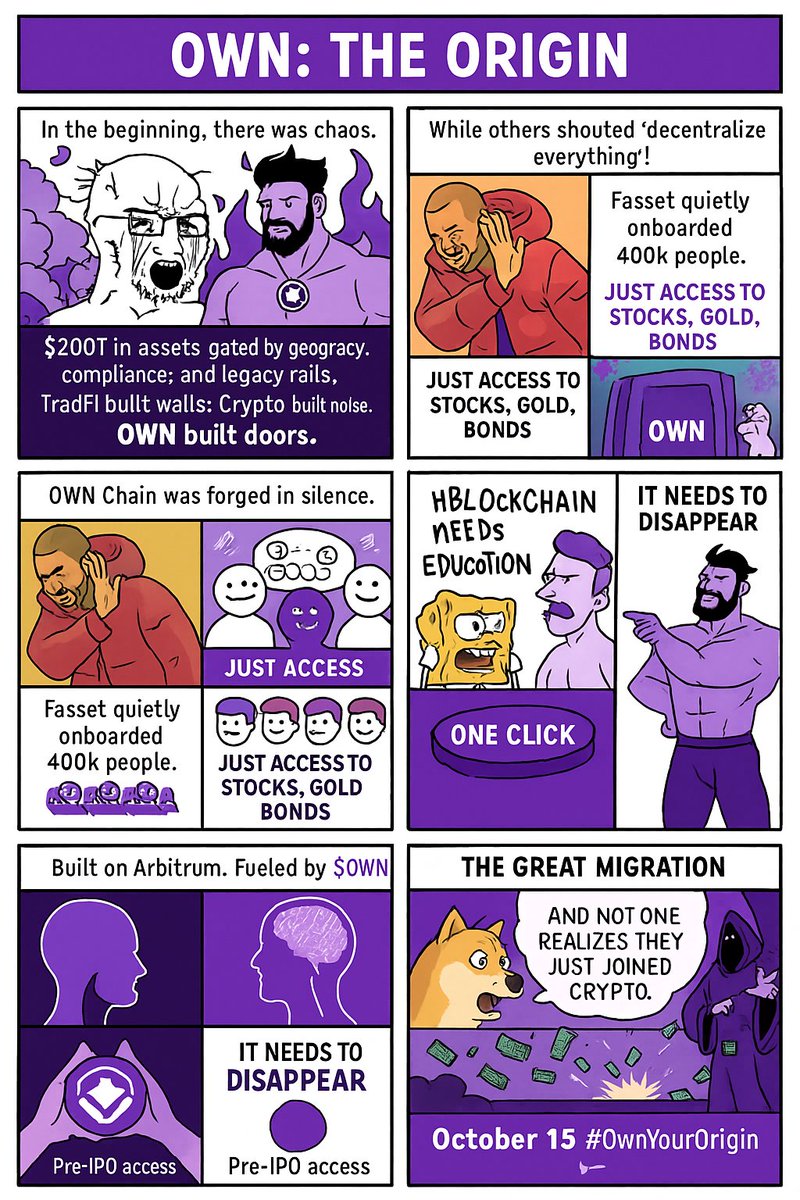 stephcrypt1's tweet photo. Before the chains, before the noise, before the "L2 meta"-there was only one question:

what if real people could own the world?

#OwnYourOrigin #OwnChain @own_xyz https://t.co/rPzmmYnsnw