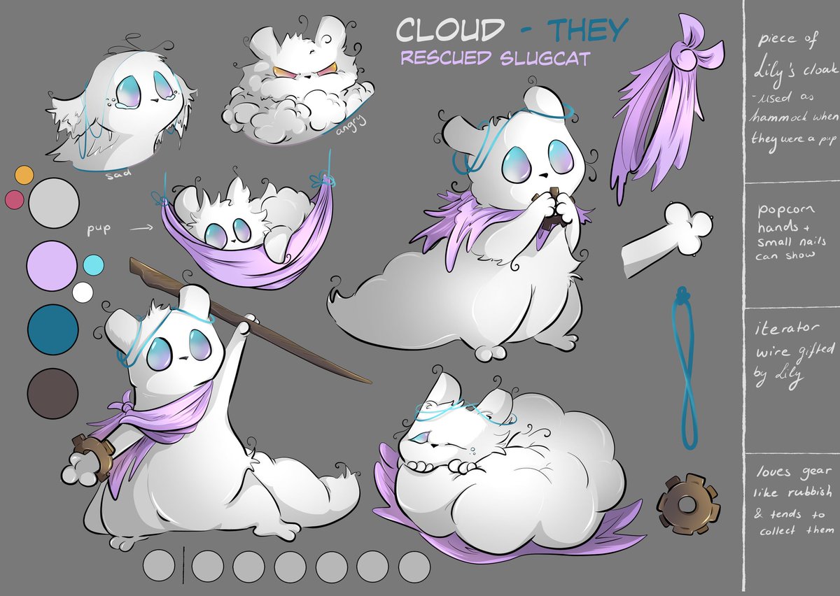 Meet Cloud 😭🌸🌸🌸🌸🌧

They are ready, too:)
artfight.net/~Forrksie

#rainworld #rainworldart