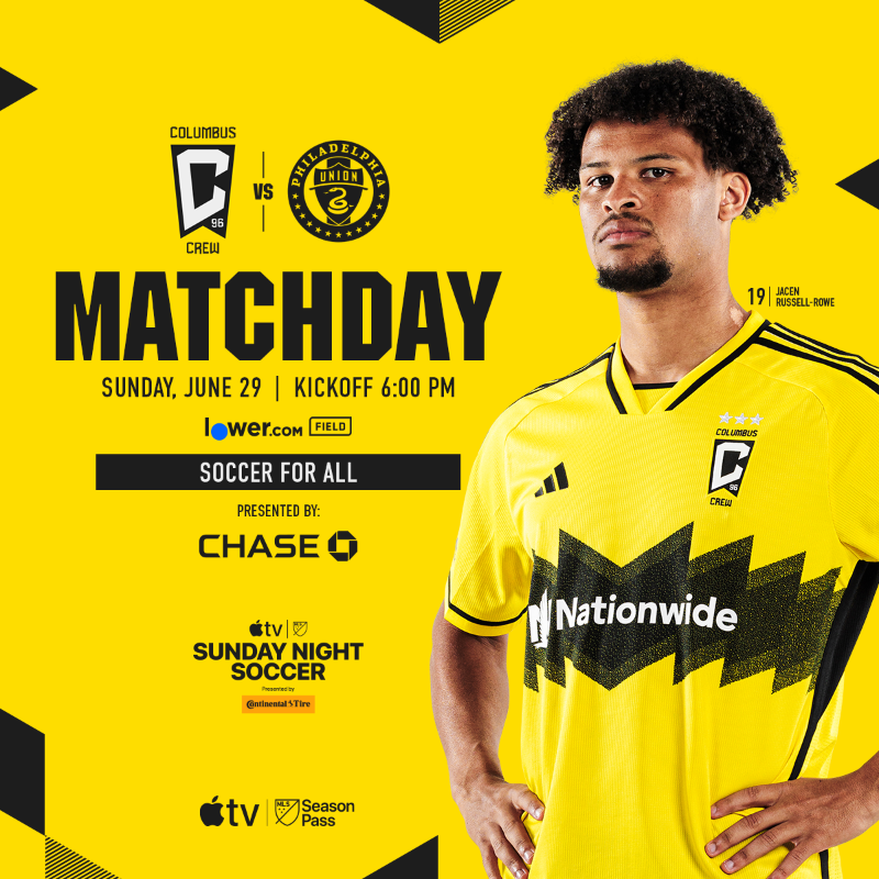 ColumbusCrew's tweet photo. Sunday Showtime 🎞️ 

#Crew96 | #CLBvPHI