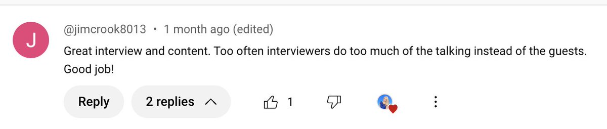 JuliaLaRoche's tweet image. 55,083 of the nicest people on the internet.
On my show, the guest, not the interviewer, is the star. We like to listen and learn, even if it takes 20 minutes to answer a question (23:51 is the record for a single answer)! I call it my 90-10 rule, where I try to only speak 10%…