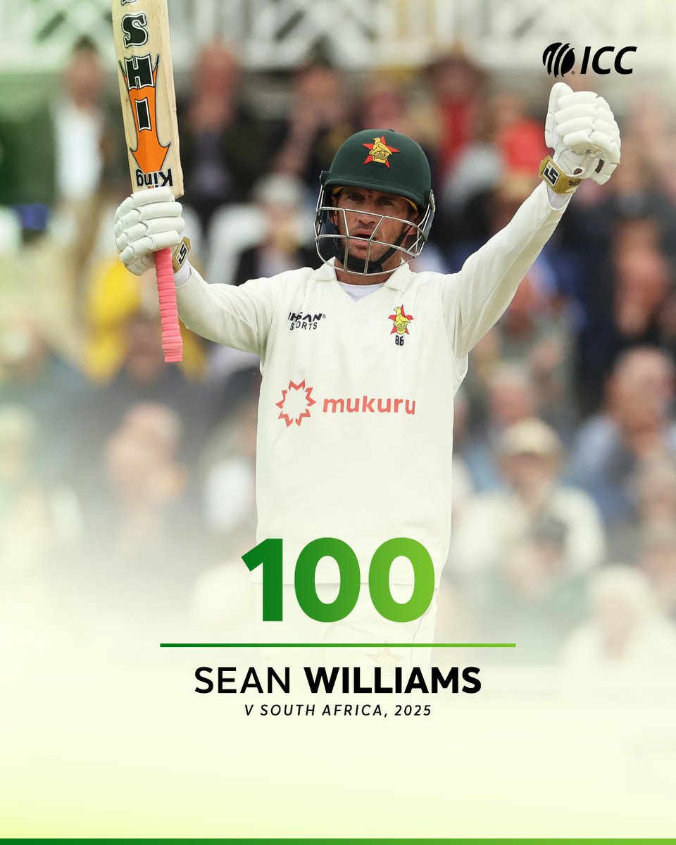 Sean Williams leads Zimbabwe's fightback with a sparkling ton 💯

#ZIMvSA 📝: icc-cricket.com/matches/258840…