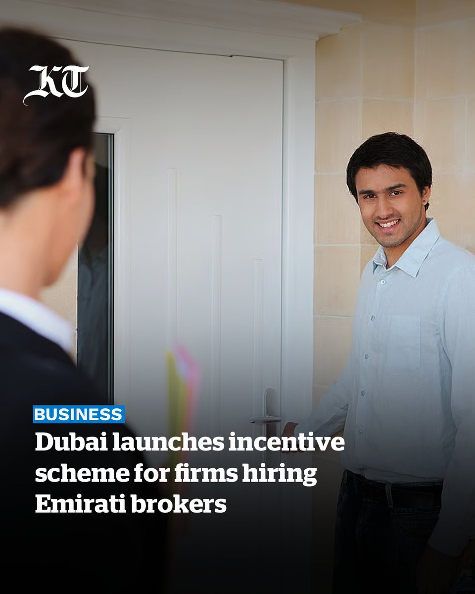 khaleejtimes's tweet image. Dubai Land Department on Sunday announced that it will implement an #incentive points system for #brokerage firms that employ #Emirati citizens.

khaleejtimes.com/business/prope…