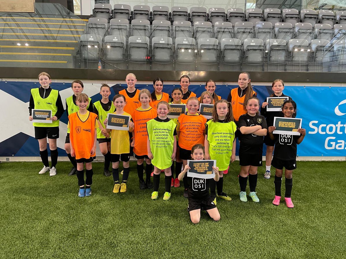 Currie Football Club (@currie_fc) on Twitter photo We’re proud to support such a valuable initiative from <a href="/NetworkRailSCOT/">Network Rail Scotland</a>, helping both our younger and senior girls build awareness around rail safety. Important lessons, delivered in the right way.
<a href="/ScotFASouthEast/">South East Region</a> <a href="/BTPScotland/">BTP Scotland</a> #StaySafe #FootballForAll We’re proud to support such a valuable initiative from <a href="/NetworkRailSCOT/">Network Rail Scotland</a>, helping both our younger and senior girls build awareness around rail safety. Important lessons, delivered in the right way.
<a href="/ScotFASouthEast/">South East Region</a> <a href="/BTPScotland/">BTP Scotland</a> #StaySafe #FootballForAll
