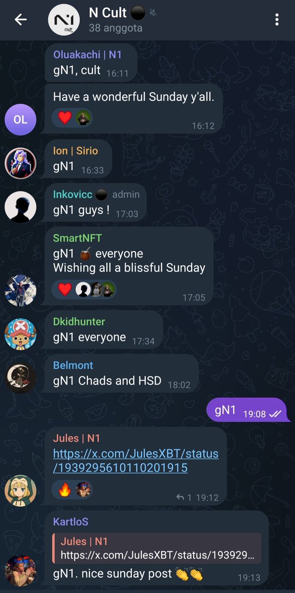 finally i can join in N-cult invited by <a href="/0xNarb/">narb | N1</a> 

N-Cult is inevitable