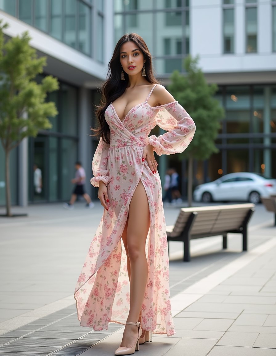 Paattii_25's tweet photo. Blooming in the concrete jungle. A little romance goes a long way. ๐ธ๐๏ธ
#virtualinfluencer #aigirl #digitalcreator #virtualhuman #chicstyle #elegance #xpremium #floraldress #maxidress #highslit #puffsleeves #coldshoulder #nudeheels #highheels #ootd #styleinspo #summerfashion https://t.co/vndpnkSoRp