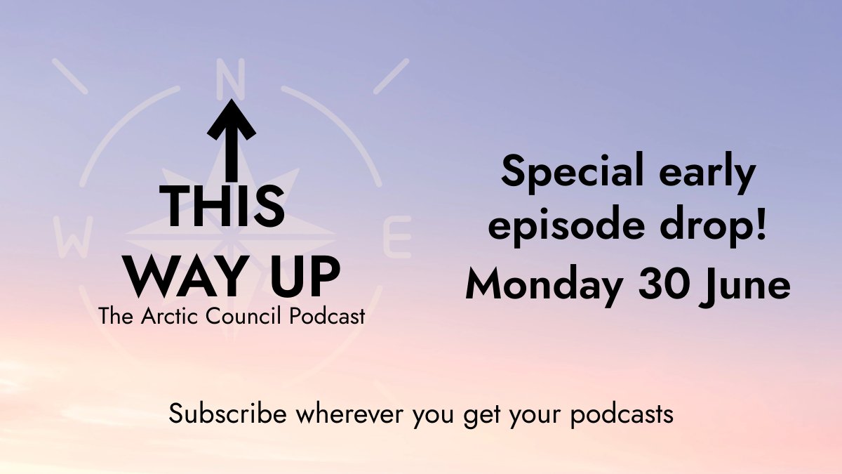 ArcticCouncil's tweet image. Something's been smouldering...🔥
Announcing:🎧This Way Up, the Arctic Council podcast introducing you to the people & stories shaping a changing Arctic. Tomorrow, a special early-release episode will drop. Learn more & subscribe on your podcast platform: pod.link/1822773340