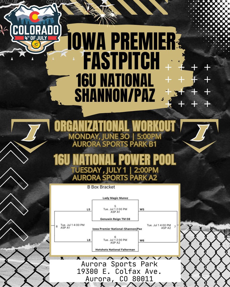 Allyson Compton (2027) (@allycompton21) on Twitter photo Time to head to Colorado to play in the Sparkler 16u National Power Pool!! <a href="/IowaPremierFP/">Iowa Premier Fastpitch</a> is also putting together an organizational workout on Monday, June 30 starting at 5PM! I hope to see you out there!! Hereโs the scheduleโฌ๏ธ Time to head to Colorado to play in the Sparkler 16u National Power Pool!! <a href="/IowaPremierFP/">Iowa Premier Fastpitch</a> is also putting together an organizational workout on Monday, June 30 starting at 5PM! I hope to see you out there!! Hereโs the scheduleโฌ๏ธ