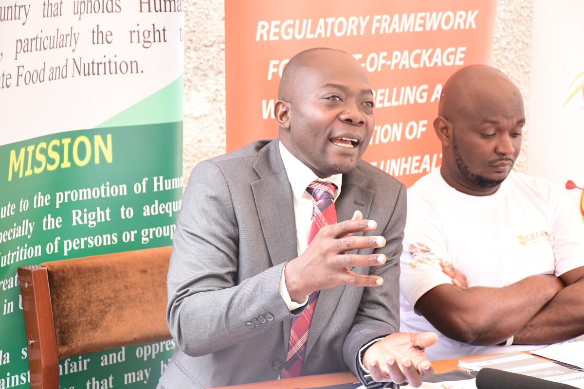 SEATINIUGANDA's tweet photo. Unhealthy foods high in sugar, salt, and fats act as โsilent assassins,โ accumulating harm over time without immediate symptoms, leading to diseases like cancer, heart disease, and diabetes.-Dr. Kabanda David. Executive Director, CEFROHT
#FrontofPackFoodLabelsUg #KnowWhatYouEat
@davidkabanda @IncubatorGHAI @WHOUganda
@WHO @ConsentUganda @FianUganda
@SeatiniU @drkasenene @carlosbena91203
@kimehenrich @NutritionistKD
@TawlaTZ @UgandaCancerIns @HeartInstitute
@UNICEFUganda @UNICEF @MakSPH
@IDLO @Bloomberg @upa_fns @pwatchug
@Parliament_Ug @herbertk4 @GovUganda @CefrohtUg
