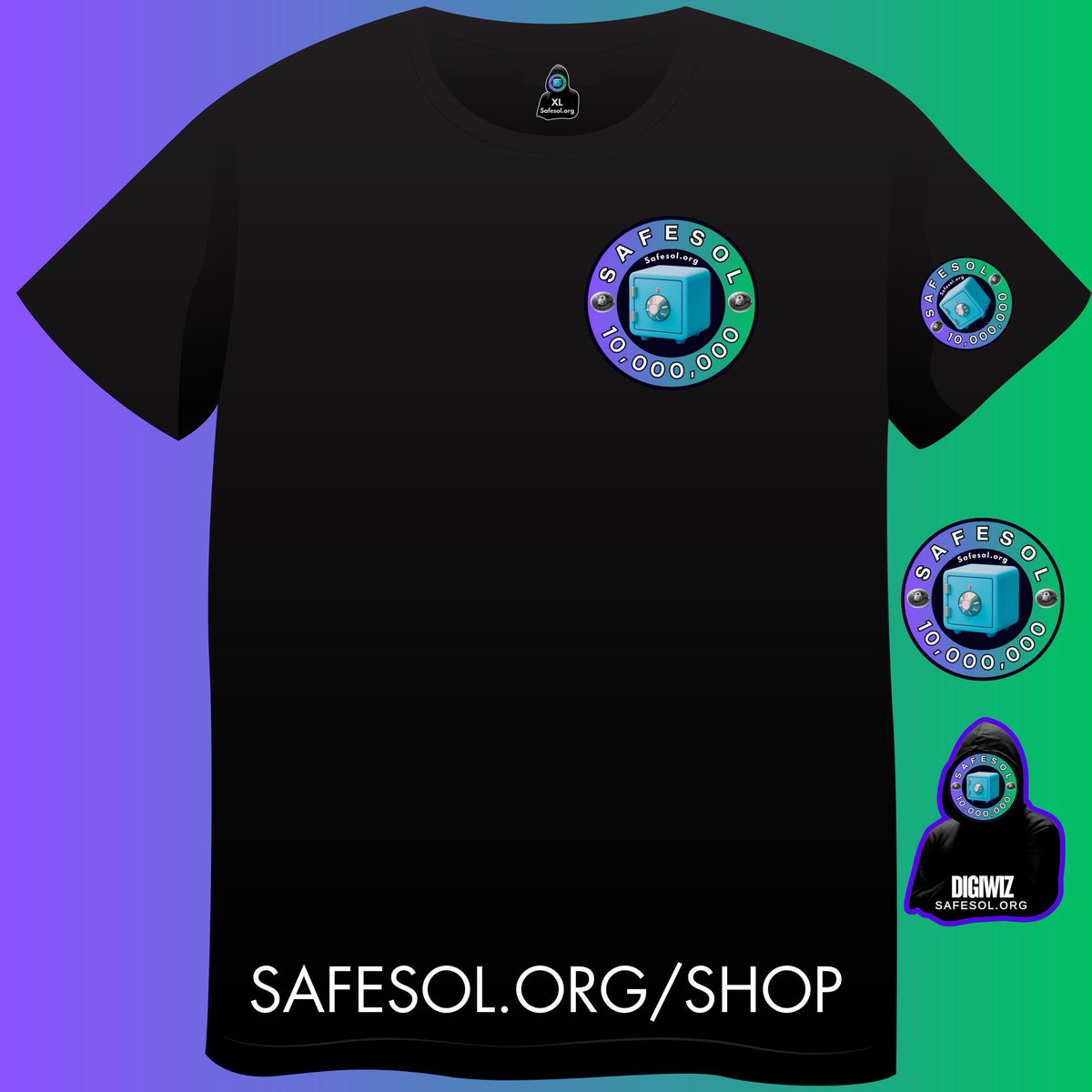 Yesterday’s orders were shipped today! Buy SAFESOL’s Merch at Safesol.org/shop