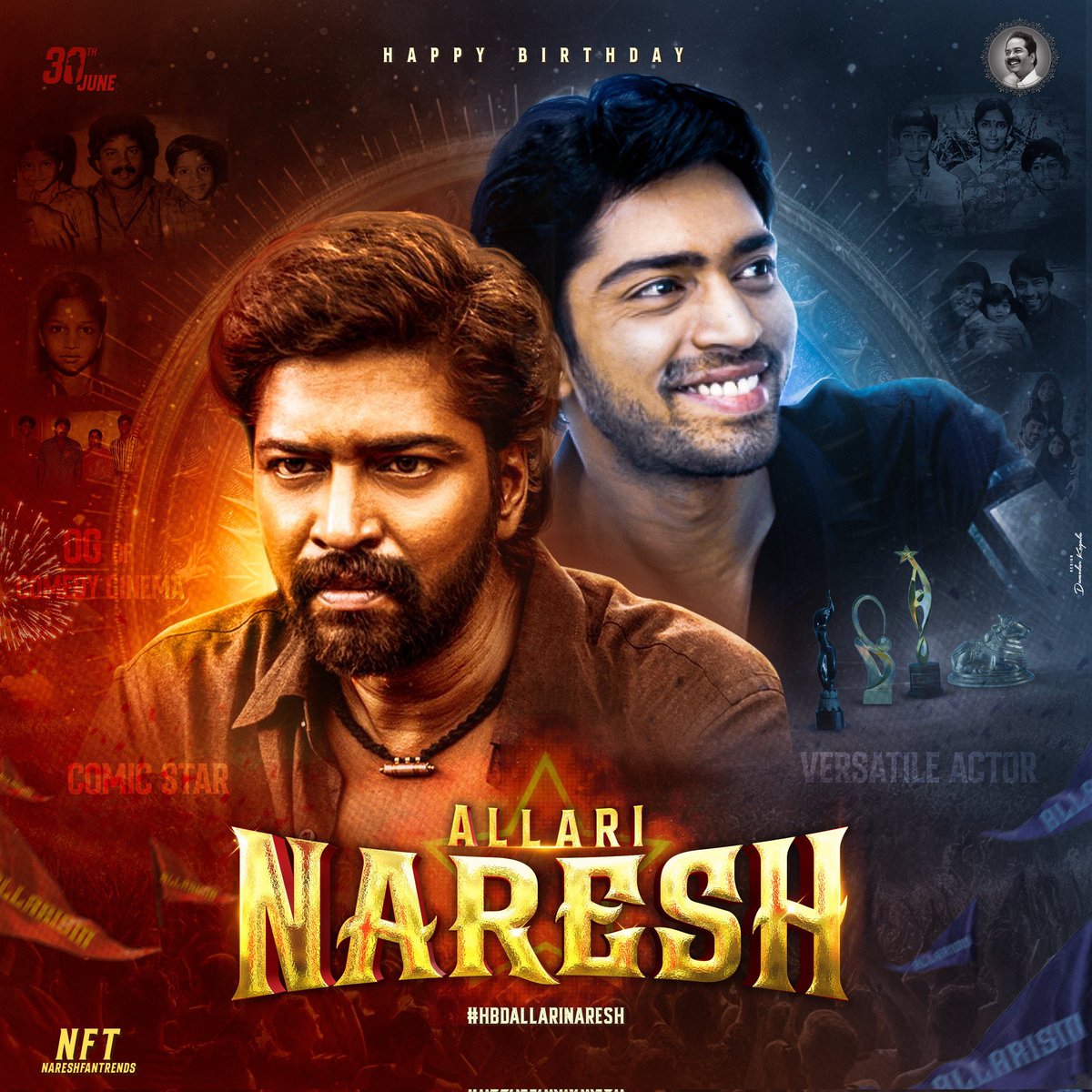 NareshFanTrends's tweet photo. “Get ready to change your DP! Here's the exclusive Birthday CDP for our beloved hero @allarinaresh ‘s 🤗

Advanced Happy Birthday Allari Naresh Anna! May you reach new heights with your hard work and good heart Anna❤️

Tag 🏷️ #HBDAllariNaresh 

#AllariNaresh #12ARailwayColony https://t.co/Z5X7OEaD2s