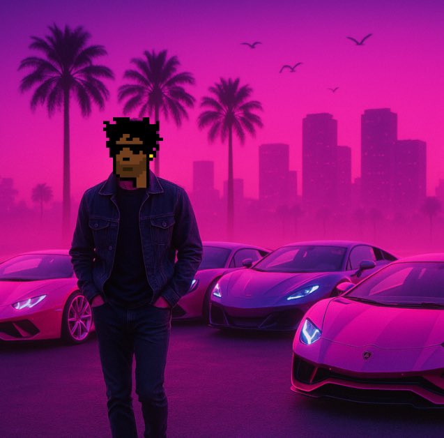 BoyWithwildHair's tweet image. A lone Phunkman walks with quiet confidence, hands in his pockets, as if the city itself bends to his Phunky rhythm.

#CryptoPhunks