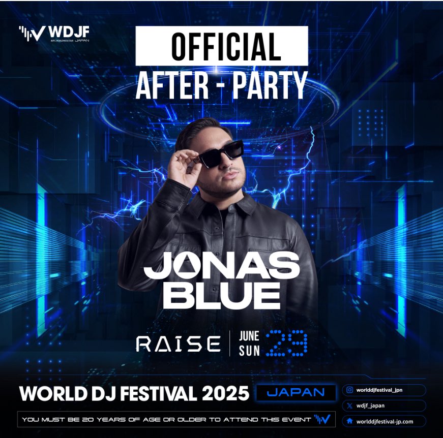 今夜のRAISEはSPゲストに
<a href="/JonasBlue/">Jonas Blue</a> 登場🔥
.
VIP / guest希望の方はインスタでDMを下さい😊
▼instagram
instagram.com/kai_shoki/
.
#RAISE #RAISETOKYO