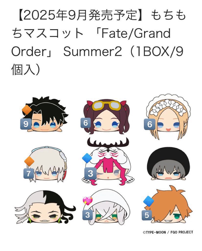 kappa168's tweet photo. 【交換•譲渡】FGO もちマス もちもちマスコット summer

【譲】
カマソッソ テスカトリポカ ダヴィンチ 以蔵 アルジュナ アルジュナオルタ マシュ アルキャス ジャルタ ジャンヌ エミヤ ぐだ男(特典•夏) モルガン ミコケル ロビン アスクレピオス アビー

予約商品はバラ購入分です
→ https://t.co/lC8FaCiM0O