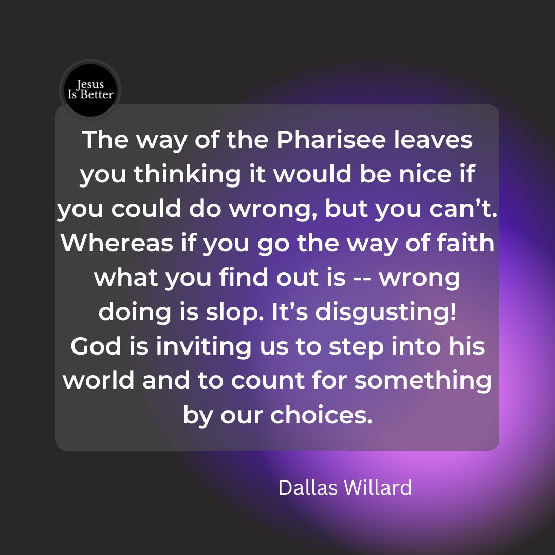 jesusisbetter7's tweet image. #wrong #doingwrong #sin #slop #life #DallasWillard #JesusIsBetter
