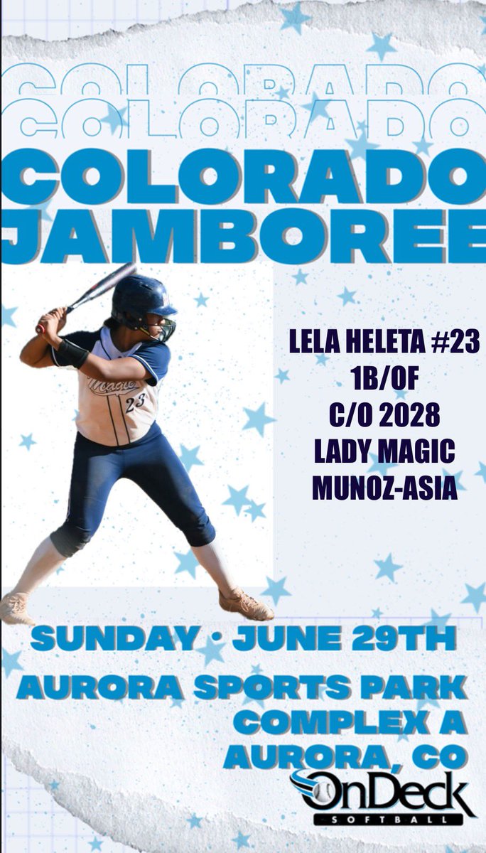 Sinitalela Heleta (@sheleta_2028) on Twitter photo Today’s the day!! Super excited to be apart of the <a href="/ondecksoftball/">OnDeck Softball 🥎</a> Jamboree here in Colorado! Today’s the day!! Super excited to be apart of the <a href="/ondecksoftball/">OnDeck Softball 🥎</a> Jamboree here in Colorado!