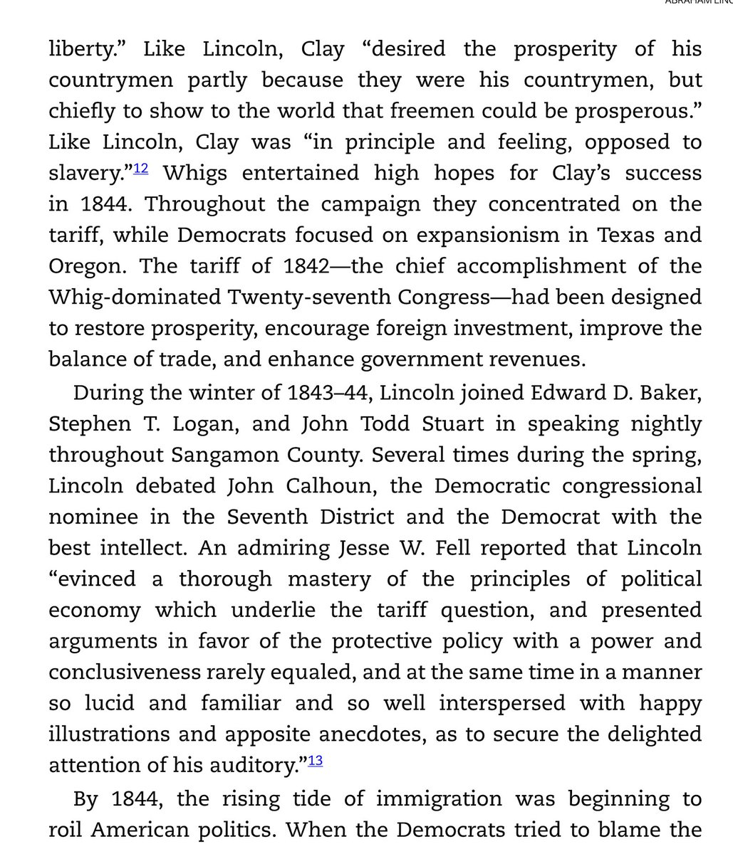 Lincoln on Henry Clay: he “loved his country partly because it was his own country, but mostly because it was a free country" and "burned with a zeal for its advancement, prosperity and glory, because it thus promoted the cause of liberty."

Rightoids owned by Lincoln yet again.