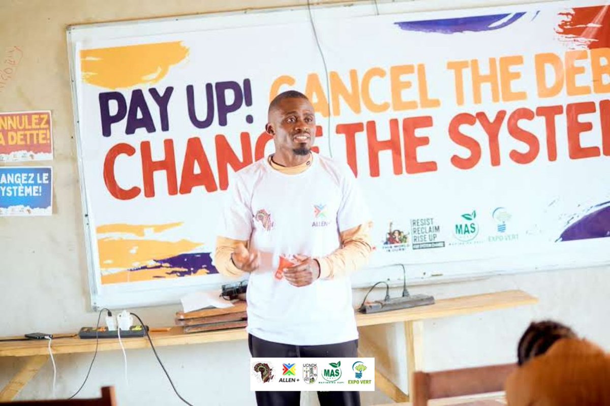 aid_learn47733's tweet photo. 🌍 Mobilisation Mondiale pour le Financement Climatique📢

Le 28 juin 2025, ALLEN+, avec le soutenu par @AfricansRising, a organisé une conférence-débat à l'UCNDK. Les jeunes ont discuté des enjeux financiers liés au climat.
#PayUpNow #CancelTheDebt #SystemChangeNow https://t.co/sEc6olIhoR