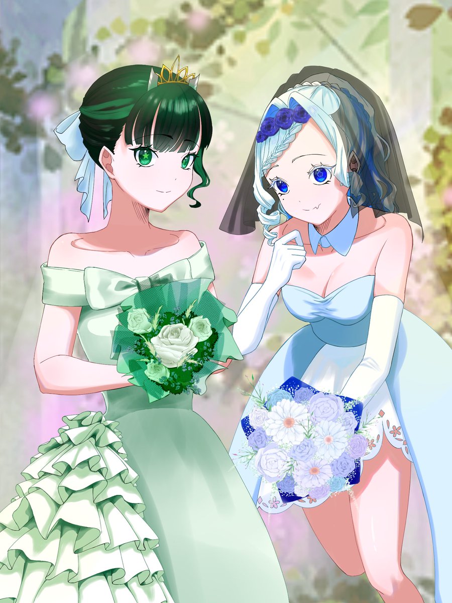 Hanawo_Blue's tweet photo. 超絶ギリギリジューンブライド
 #イラスト #オリジナルキャラクター
 #さらはな #ジューンブライド https://t.co/cuPUSqK2sY