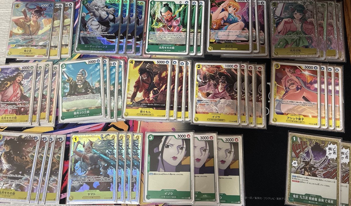 ひとまず組み直しっ！🥰
イゾウ4積みにしたいけど何抜くべきですか…？😱

コウ三郎3枚にすべき…？
それともイゾウは3でいい…？