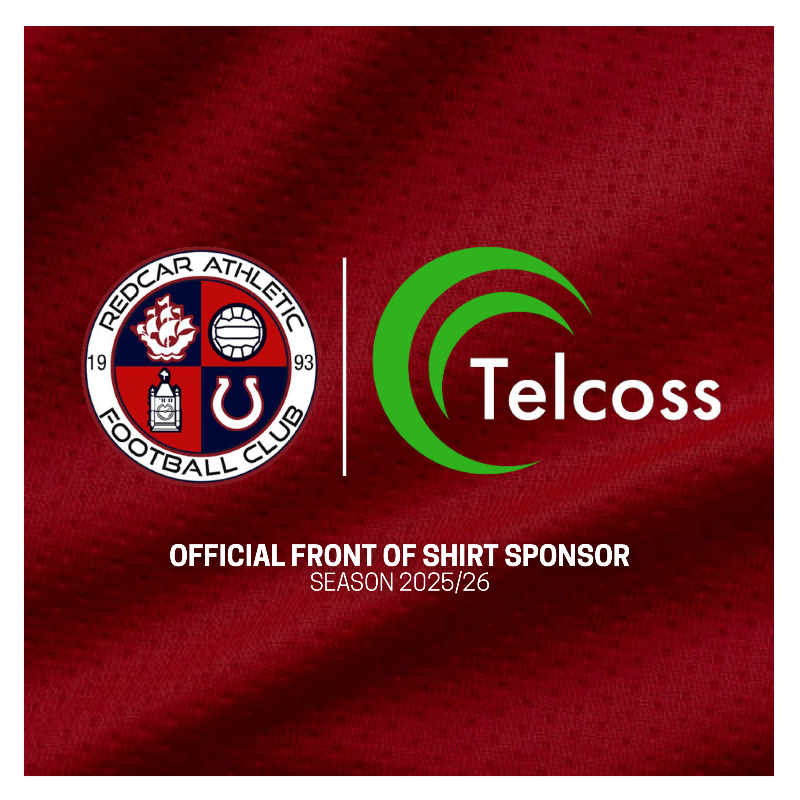 redcarathleticf's tweet photo. We’re delighted to continue our partnership with Telcoss into the 2025/26 season 🤝