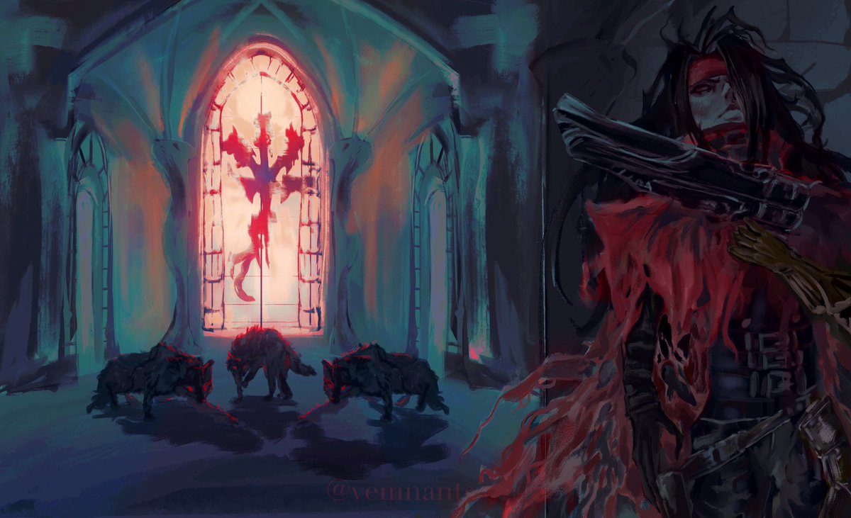 vemnants's tweet photo. Vincent and the wolves 
#VincentValentine #FFVII https://t.co/1MzyBxuszy