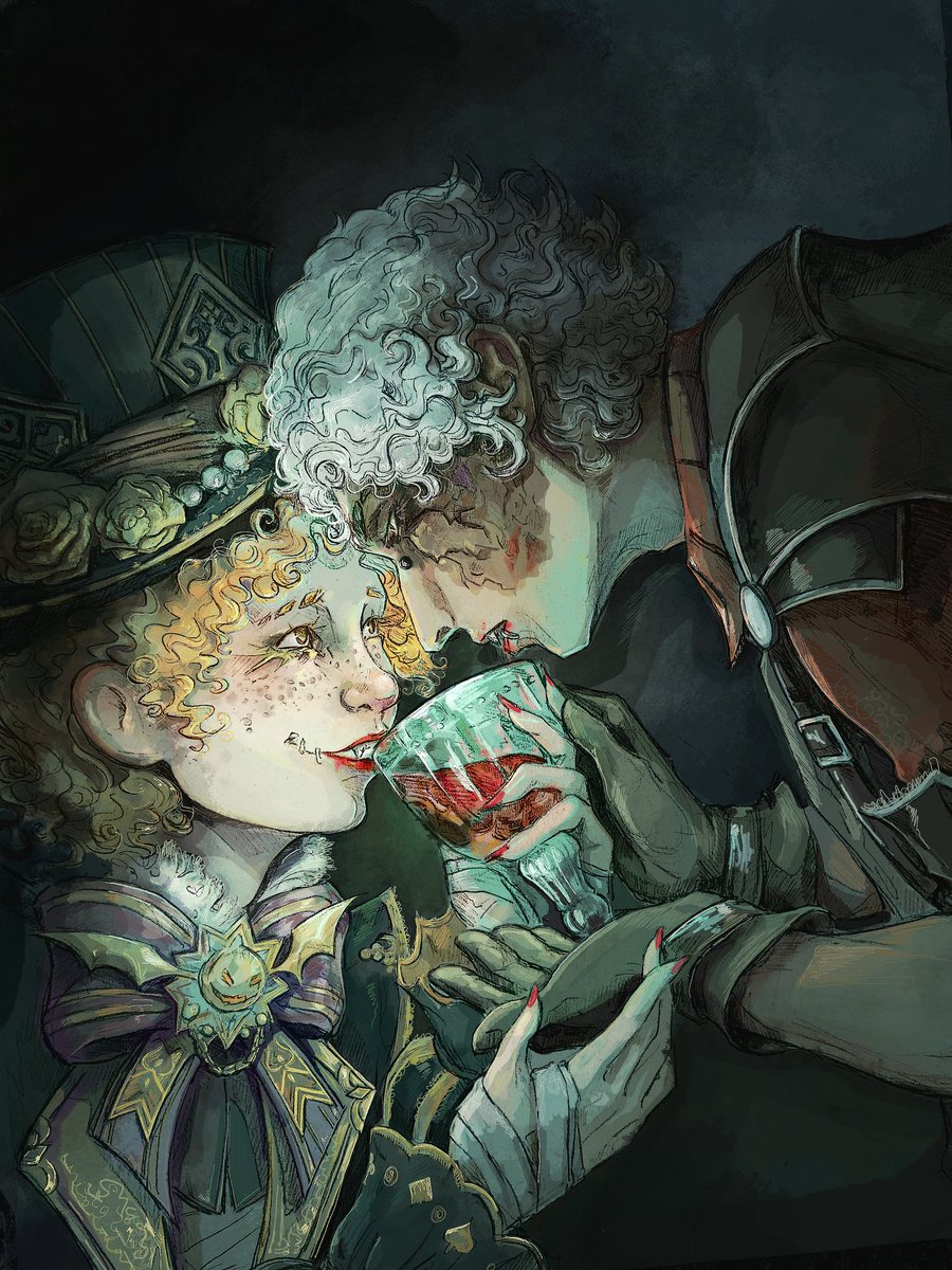 Homosexual vampires!!! :3
(Is that blood on your mouth, Norton, or someone's lipstick? Guess we'll never find out...)

#idvacrobat #idvprospector #MikeMorton #NortonCampbell #idvtonton #nortmike #idvmikefanart #idvnortonfanart