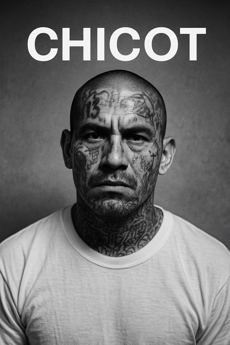 ChrisDorworth's tweet photo. CECOT-Inspired Prison-Core Fashion.
Because your murderous face tat isnât just an accessory. Itâs more than a tapestry on your skin. Itâs evidence. Itâs why youâre in.
For when Bukele locked you far away, the judge said no stay and the drip must kill âtil Judgment Day. #CHICOT https://t.co/ePSSFCpobN