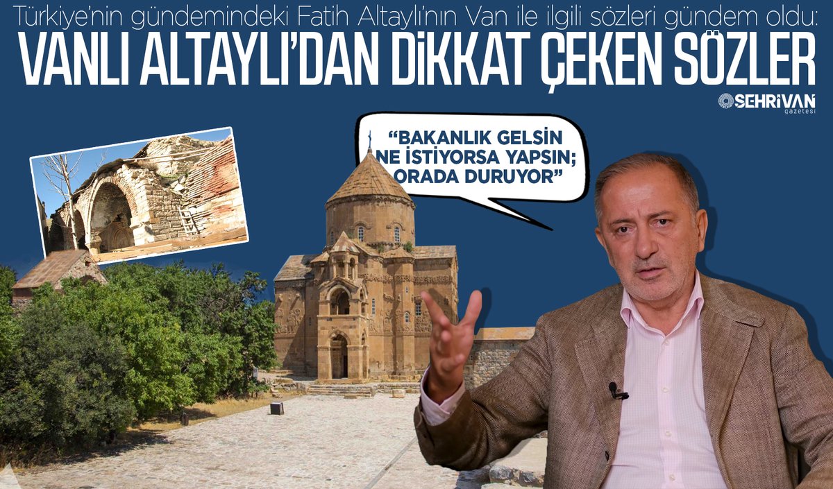 Tutuklanan Fatih Altaylı’nın Van ile ilgili sözleri yeniden gündem oldu!
sehrivangazetesi.com/tutuklanan-fat…
