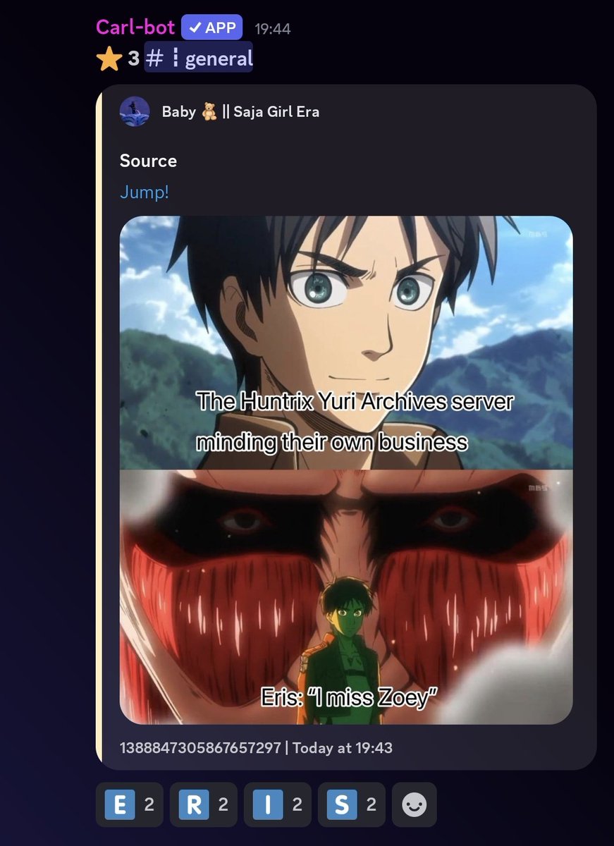 erispawnsible's tweet image. If you join the Kpop Demon Hunters Huntr/x sapphic server... this is the first thing ull see

Join now if you love, Rumi, Mira, Zoey, RuMira, ZoeMira, ZoeRumi, Polytrix!

➡️: discord.gg/bdeDAF7w

#KPOPDEMONHUNTERS #Polytrix #ZoeRumi #RuMira #ZoeMira