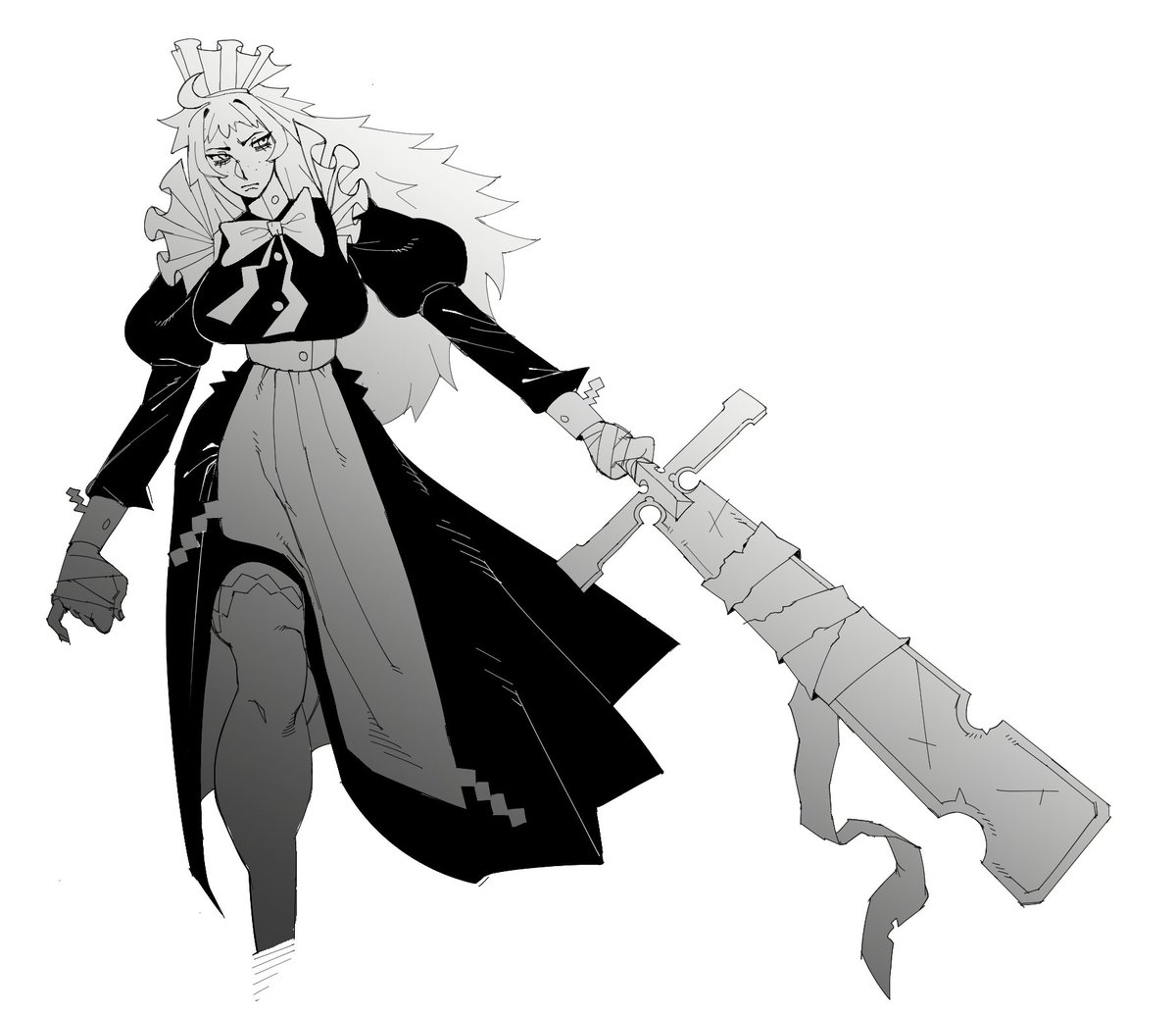 executioner maid and her big fat cursed executioner's sword
