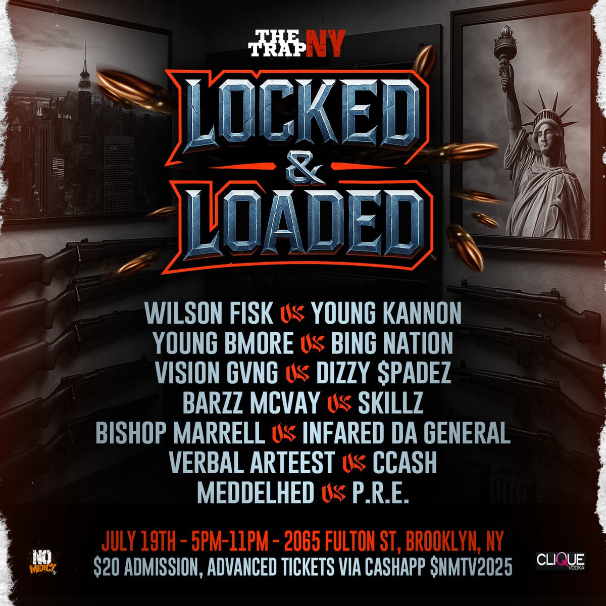 NoMercyHarlem's tweet photo. July 19th the next Trap NY event. If you in brooklyn pull up!! https://t.co/bGjYFlCmUy