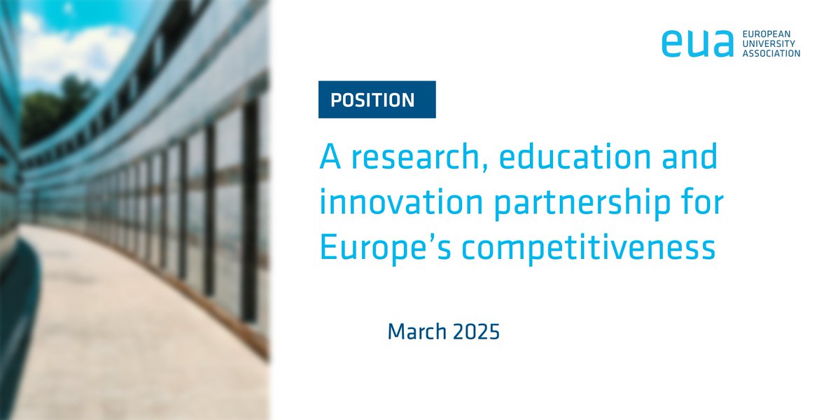 Research, innovation, education and skills are not only the keys to Europe’s competitiveness, but essential elements for protecting Europe’s social model and security on our continent.

🔗 Read our position at bit.ly/3FFJAui
