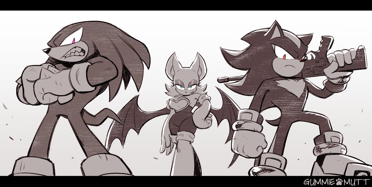 GummieMutt's tweet image. The trio that could&apos;ve been
#SonicTheHedgehog