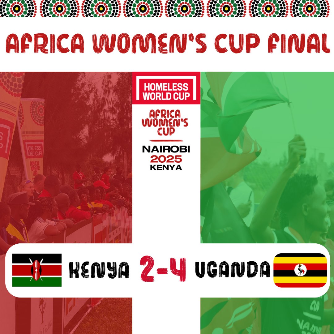 UGANDA WIN THE 2025 AFRICA WOMEN'S CUP!
 
They were triumphant against this year's hosts, Kenya.

A final fitting for such a wonderful weekend of football and friendship. 

#AfricaWomensCup #PlayForHer