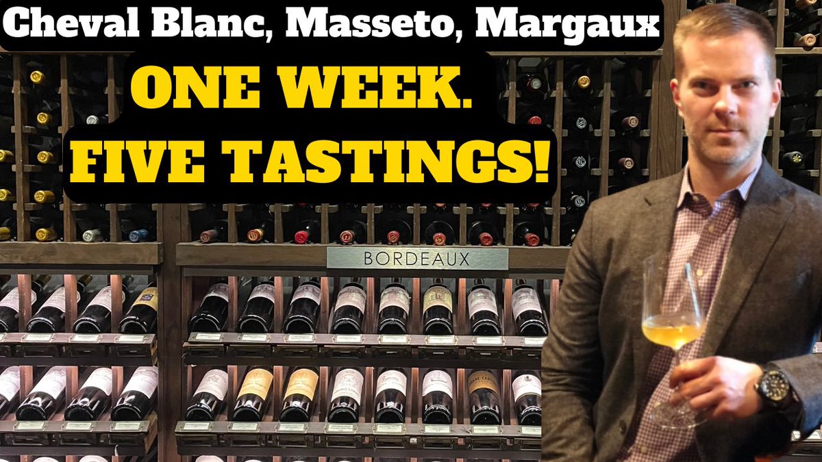 Now playing!

One Week. 5 Epic Wine Tastings! Cheval Blanc, Masseto, Margaux &amp; More!
youtu.be/LOOdcR0gr5A