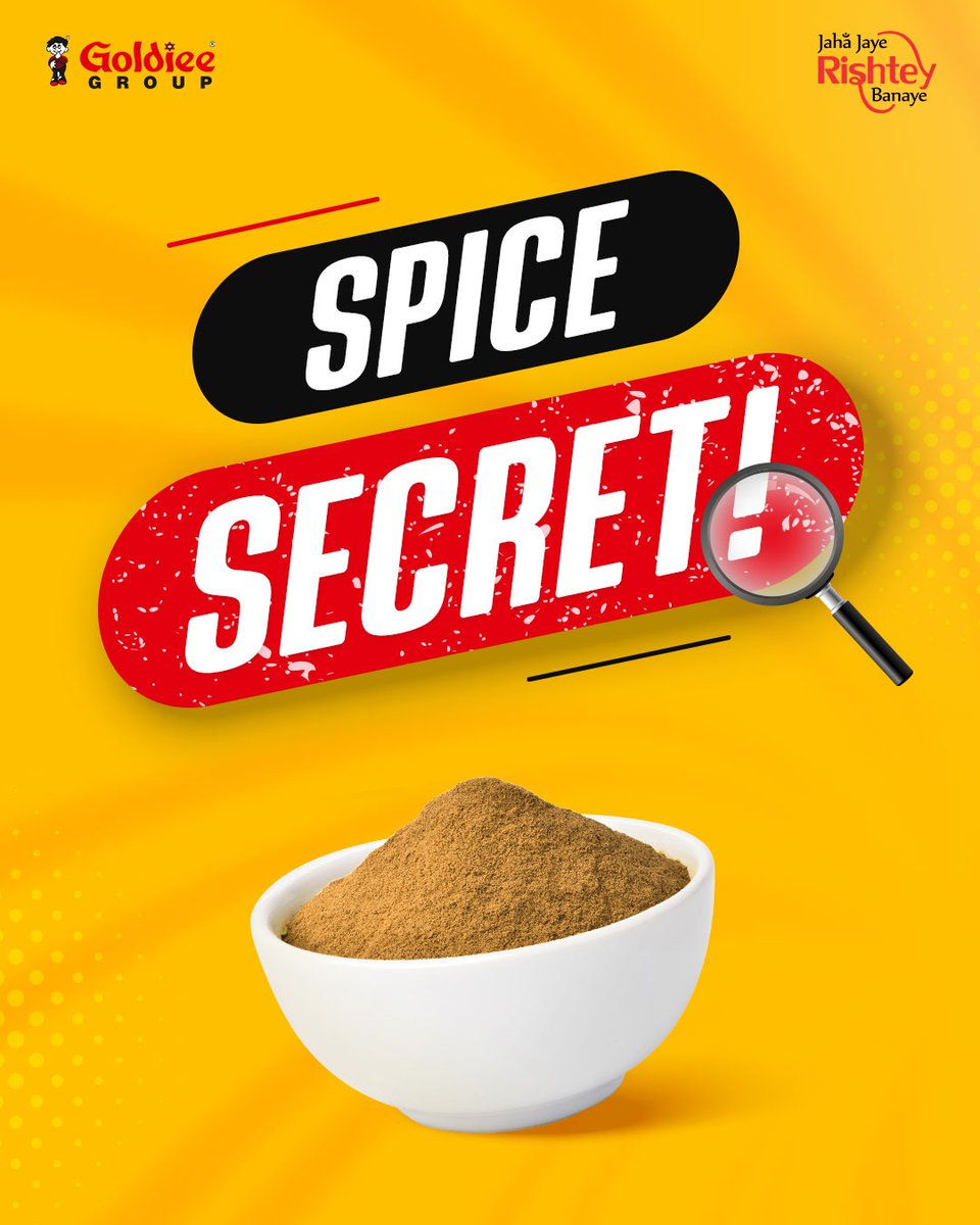 GoldieeGroup's tweet image. A daily dose of wellness in your spice rack!

#RoastedCuminPowder #Cumin #Jeera #Jeerapowder #Spice #HealthBenefits #Flavourful #GoldieeGroup #JahaJayeRishteyBanaye #HarGharGoldiee
