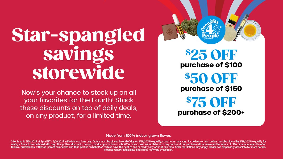Stack your stash &amp; your savings, this weekend only 🎉 

Shop.Trulieve.com