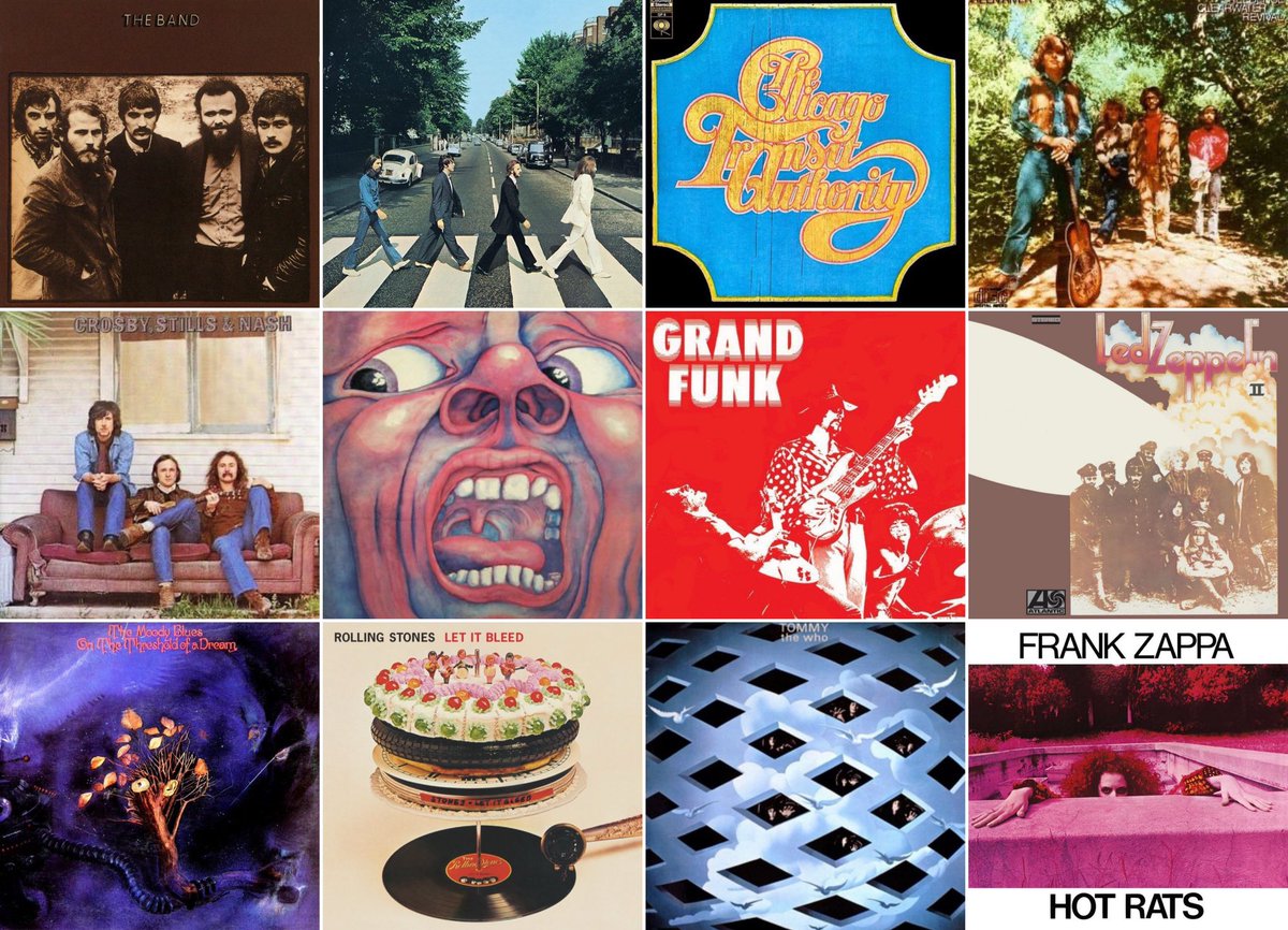 Jim (@jvmonte2) on Twitter photo Which THREE from this group of albums released in 1969 are you keeping? Which THREE from this group of albums released in 1969 are you keeping?