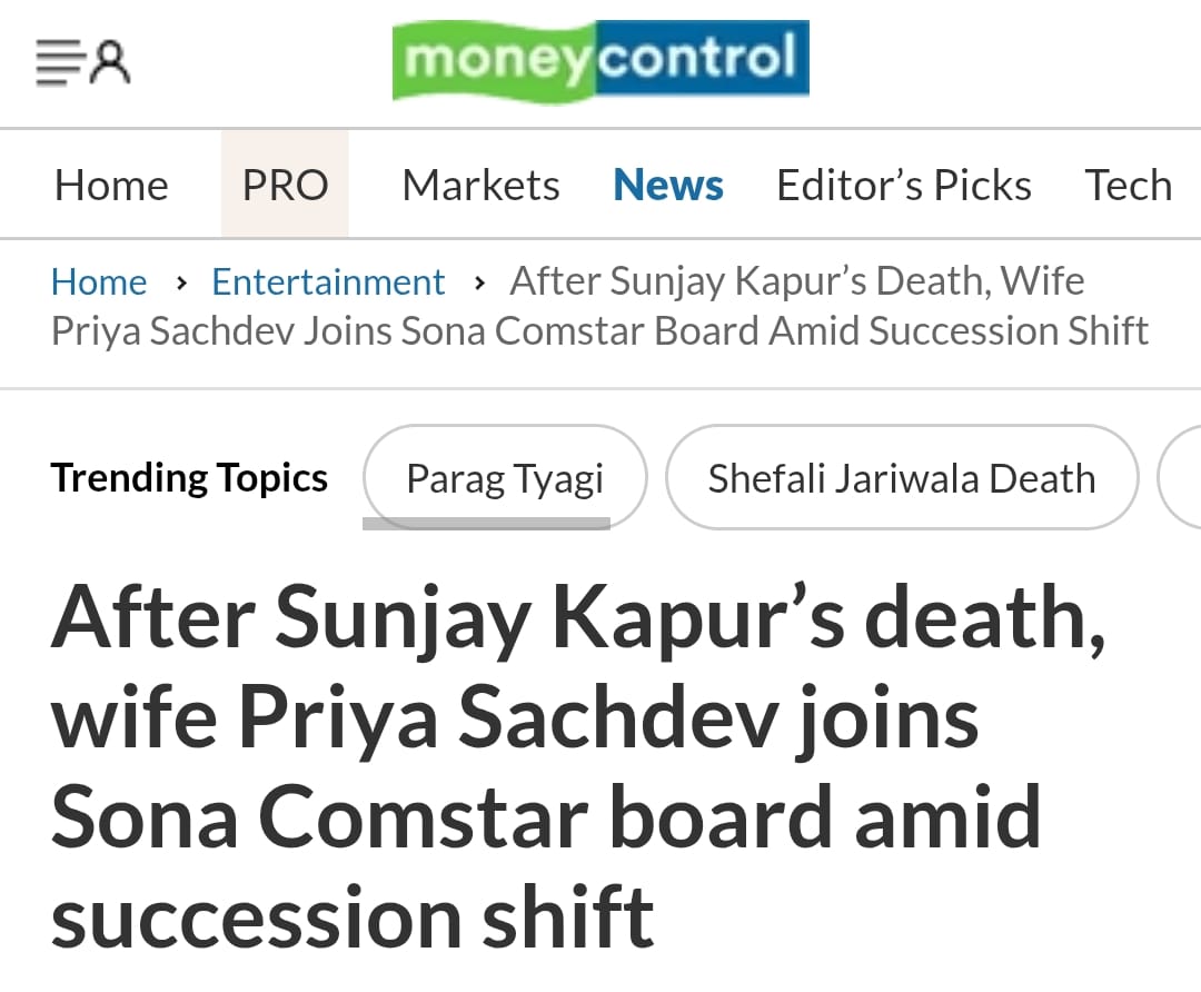 When strategy turns sentimental, businesses suffer. The Sona Corp board reshuffle may look like empathy, but it smells like opportunism. <a href="/ShereenBhan/">Shereen Bhan</a> <a href="/BDUTT/">barkha dutt</a>