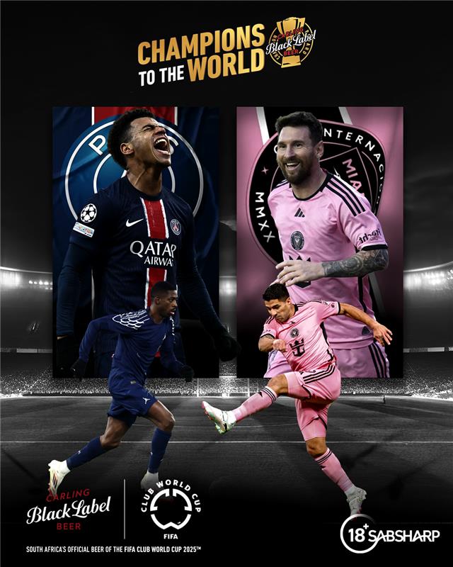 Aweh magenge, it’s about to go down! Champions League winners PSG vs Messi’s Inter Miami in the FIFA Club World Cup⚽🔥Predict your scores on carlingpredictor.com now.

Using #ChampionsToTheWorld reply with the team you think will win for a 🍺 in your DMs.
