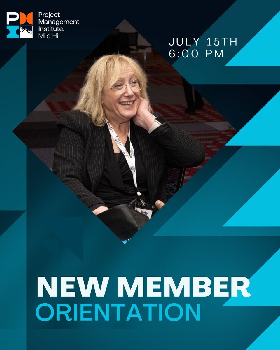 New to #PMIMileHi? 😊 We’re glad you’re here!

Join us on 📅 July 15 at 🕕 6 PM for a virtual welcome event where you’ll meet fellow members, get a clear overview of your member benefits, and start building connections.

Register >> pmimilehi.org/events/calenda…